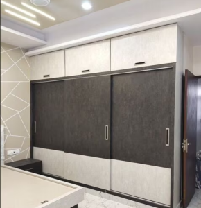 Modern bedroom wardrobe design by interior designers Chennai