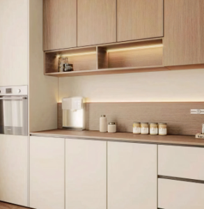 Compact kitchen design for apartments by interior designers Chennai