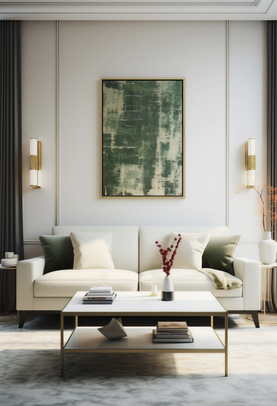 Spacious and elegant modern living room by leading interior designers Chennai