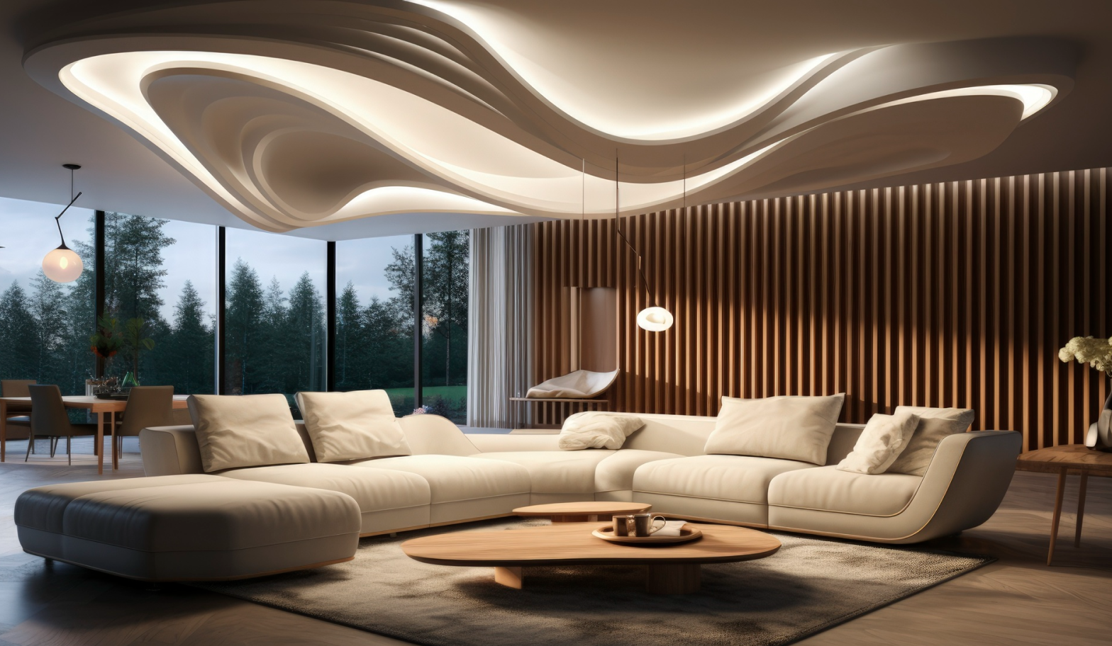 Modern home interior design with open living space by interior designers in Chennai"