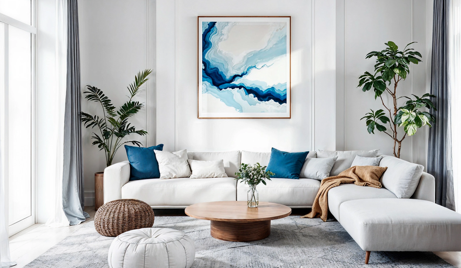 Cozy home interior with warm color palette designed by interior designers in Chennai