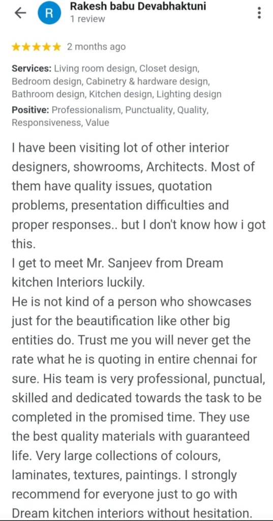 dream kitchen review