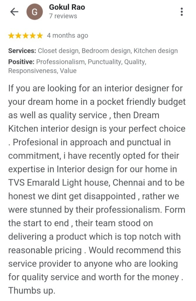 dream kitchen review