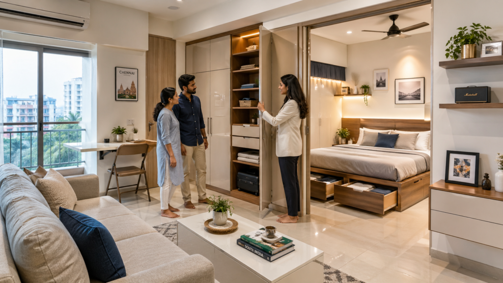 Interior Design in Chennai for Smart Home Storage
