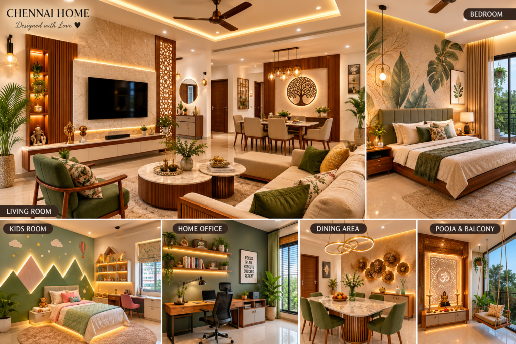 Interior Design in Chennai - Creative Wall Decor Ideas